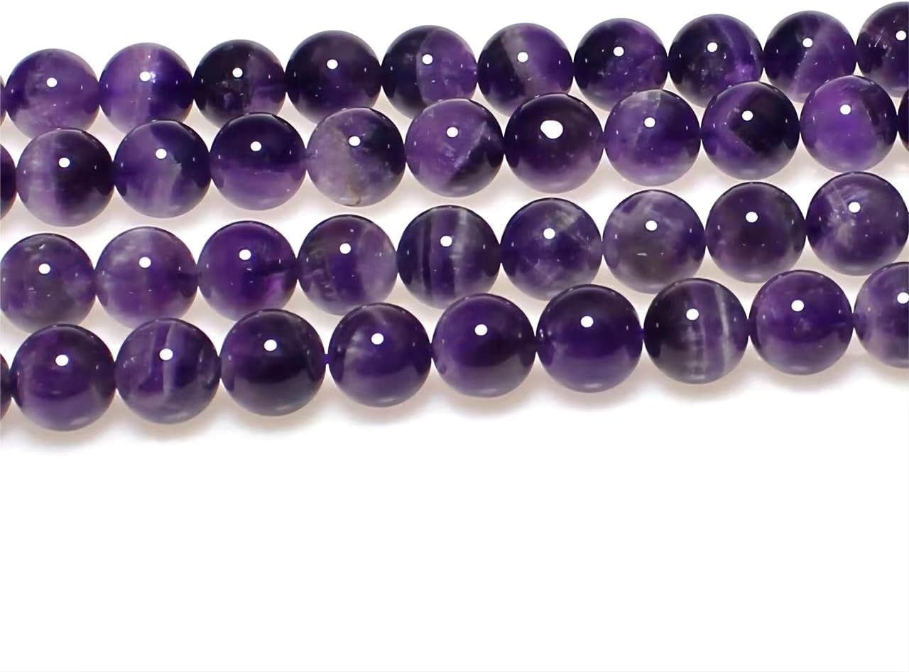 MJDCB Natural Dreamy Amethyst Beads Round Stone Beads DIY Loose Beads for Jewelry Making Beads 15" (6mm) - Image 5