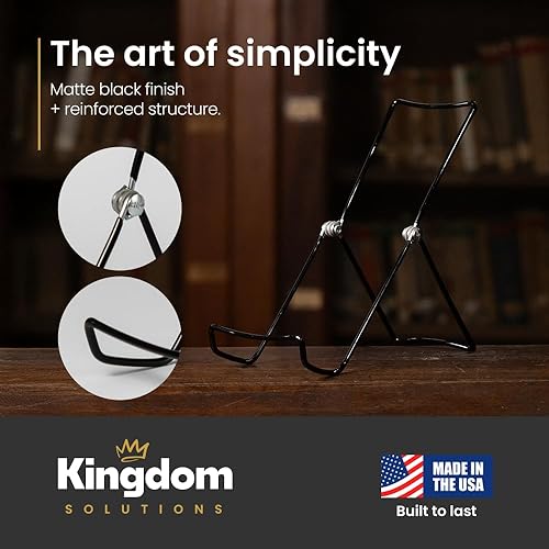 Miniatura 6 de KINGDOM SOLUTIONS KS - Soportes grandes ajustables resistentes y versátiles para exhibición de 3.8 x 8.5 pulgadas, fabricado en Estados Unidos,