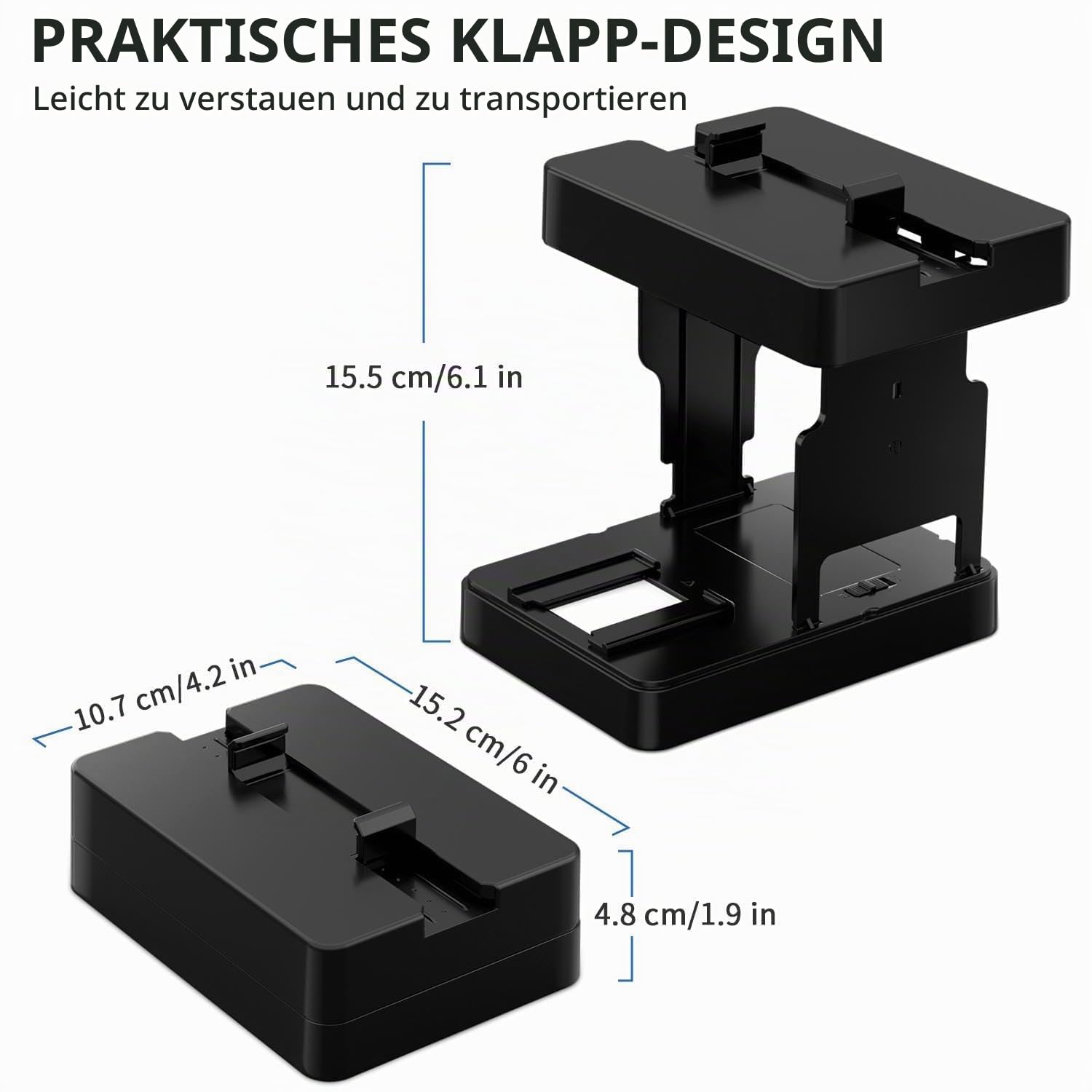 DigitConvert Dia-Viewer Mobiler Filmscanner 35 mm Diascanner für Smartphone