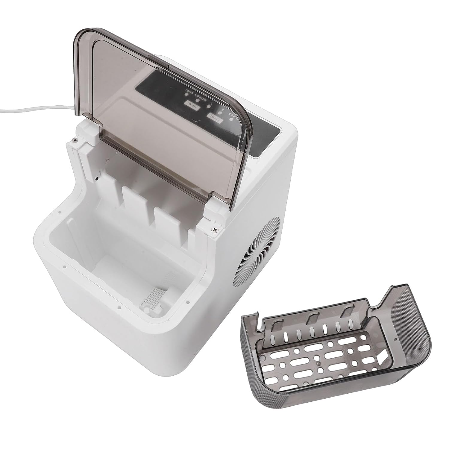 Cosiki Automatic Ice Maker Countertop, 26lbs in 24H Portable Ice Machine with Scoop for Home Kitchen Camping RV