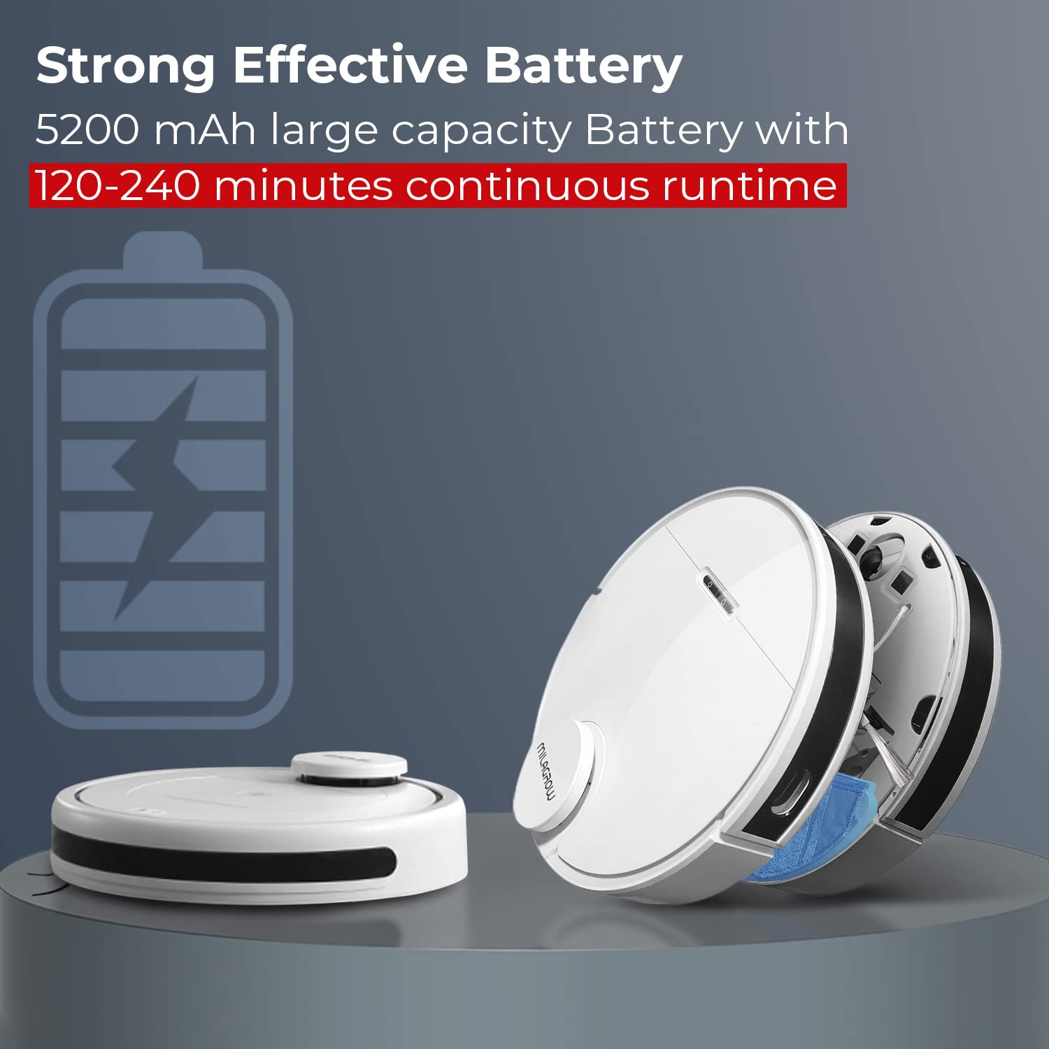 Buy Milagrow iMap10 Strongest 2700pa Suction, 6Hrs Wet Mopping Non Stop