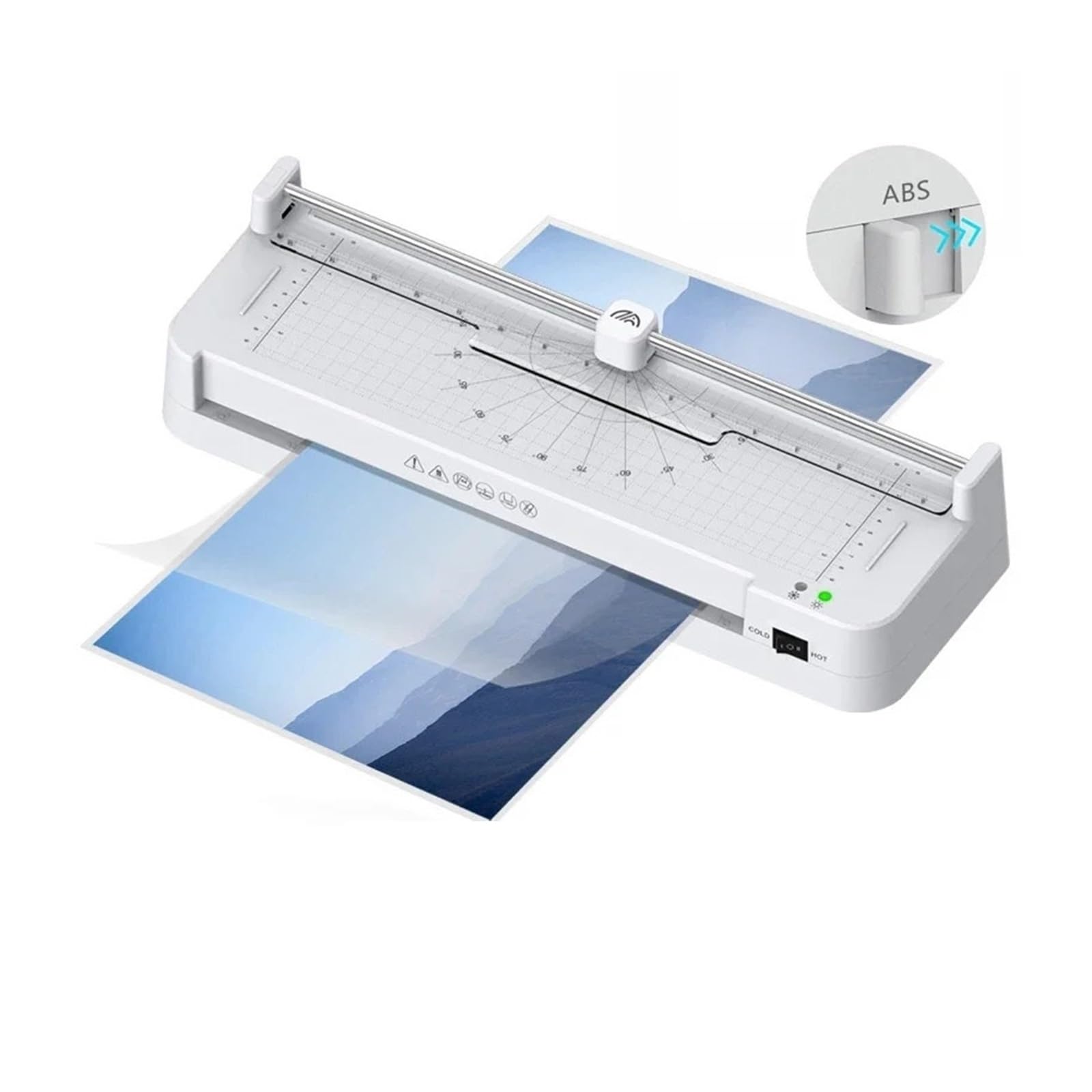 Plastificatrice for foto A3, pellicola di carta, documento, laminatore termico a caldo e a freddo, plastificatrice termolaminare, plastificatrice, macchina for laminazione Per ufficio, scuola(SetB)
