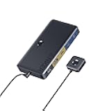 Anker USB 3.0 HDMI KVM Switch, 5 USB 3.0 Ports, Supports 4K@60Hz, Magnetic Remote Button for One-Click Switch Between Laptop and Desktop, Works with Dell, MacBook, iPad, and More (Cables Included)