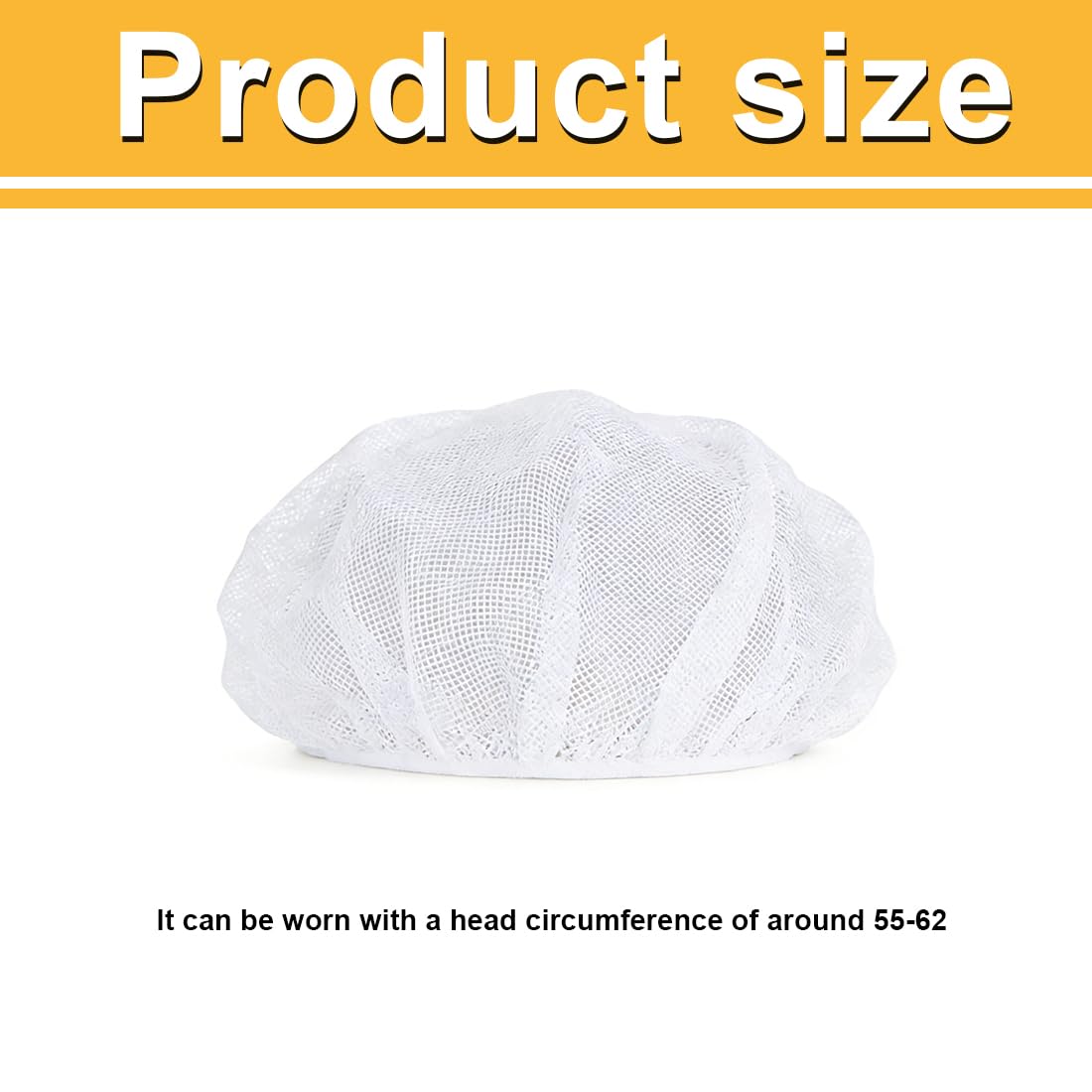 Rete Elastica Per Capelli Cucina Cappello Da Cuoco Unisex Regolabile Riutilizzabile Lavabile 4 Pezzi