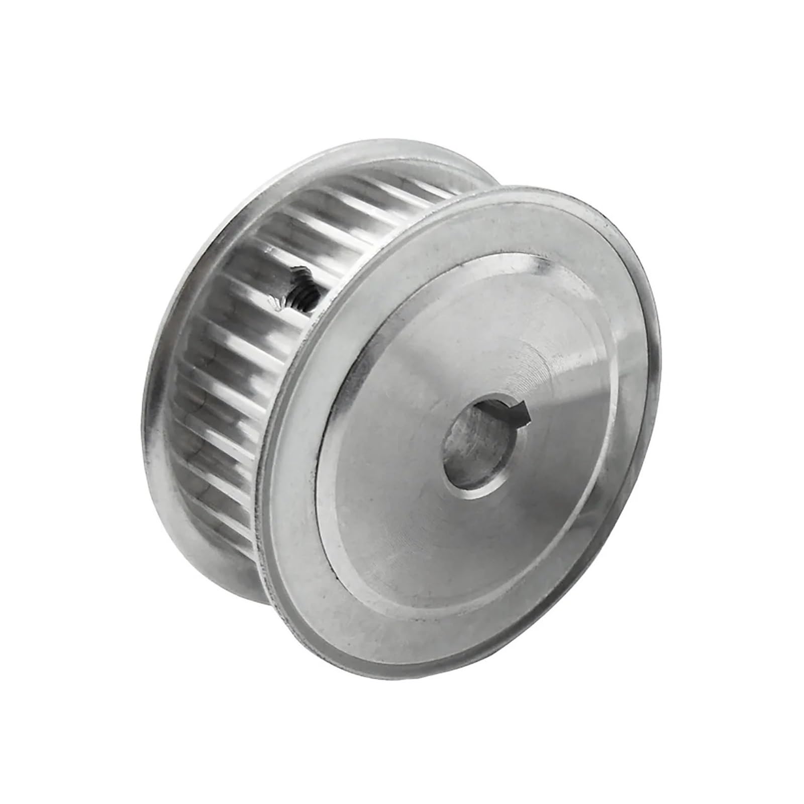 Koło rozrządu ze stopu aluminium, 5M, 24 zęby, srebrne, różne rozmiary do zastosowań w maszynach z paskami rozrządu(1PC-27MM,12mm-keyway 4x1.8mm)