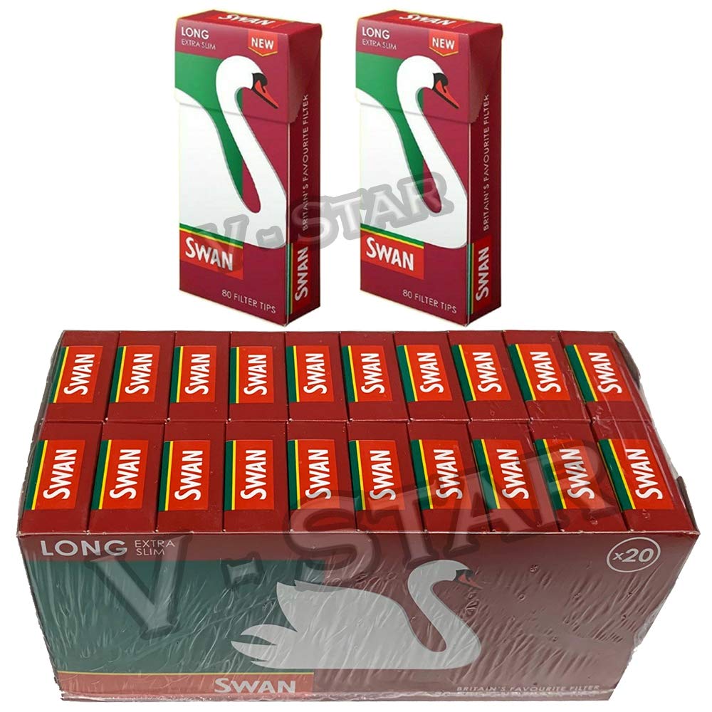 extra long cigarette filters Rollo Slim 6mm x 20mm 200 Count Pack of Filter Tips for Clean Draw Compact Natural Accessory for Hand Rolling : Health & Household Swan Filters Tips Extra Slim