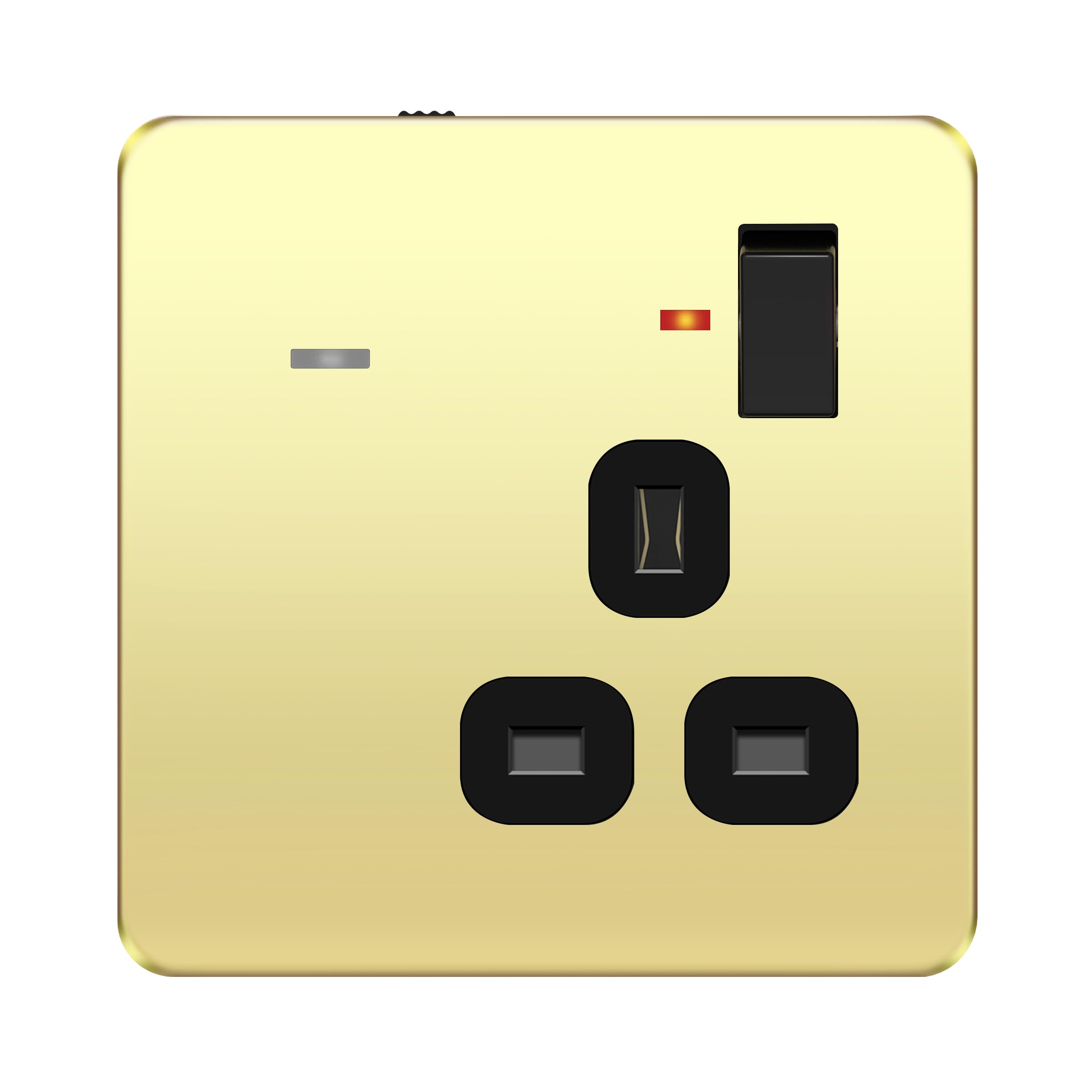 LIDER 1-Gang Switched 13A Socket, LED, Daylight Sensor, Soft White 3000K