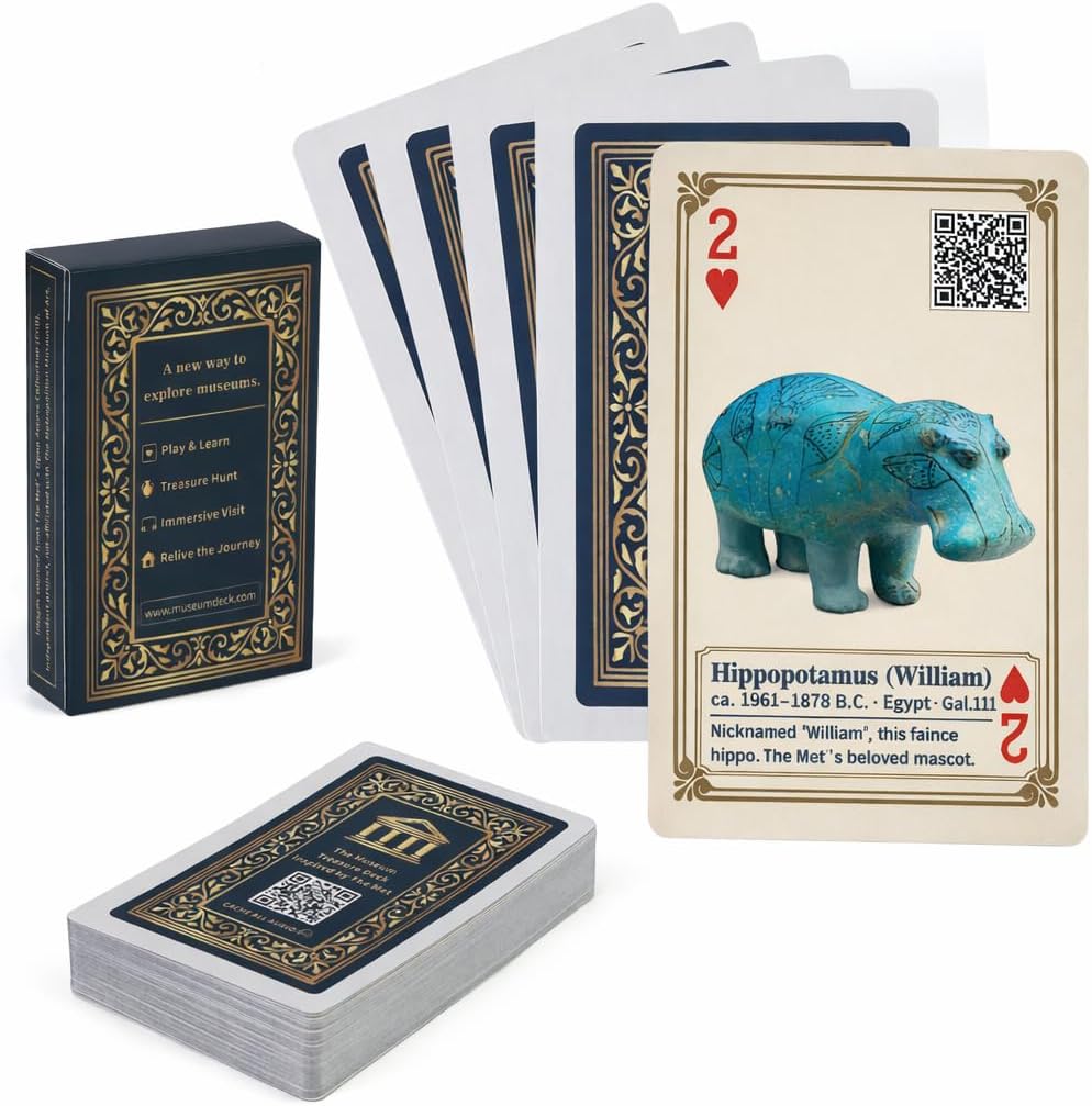 merryhome Arts of Playing Cards with QR Audio Guides - The Metropolitan Museum of Art x Discover Art & Play Cards | Themed Playing Cards | Museum Decks | Unique Gift for Art Lovers & Travelers