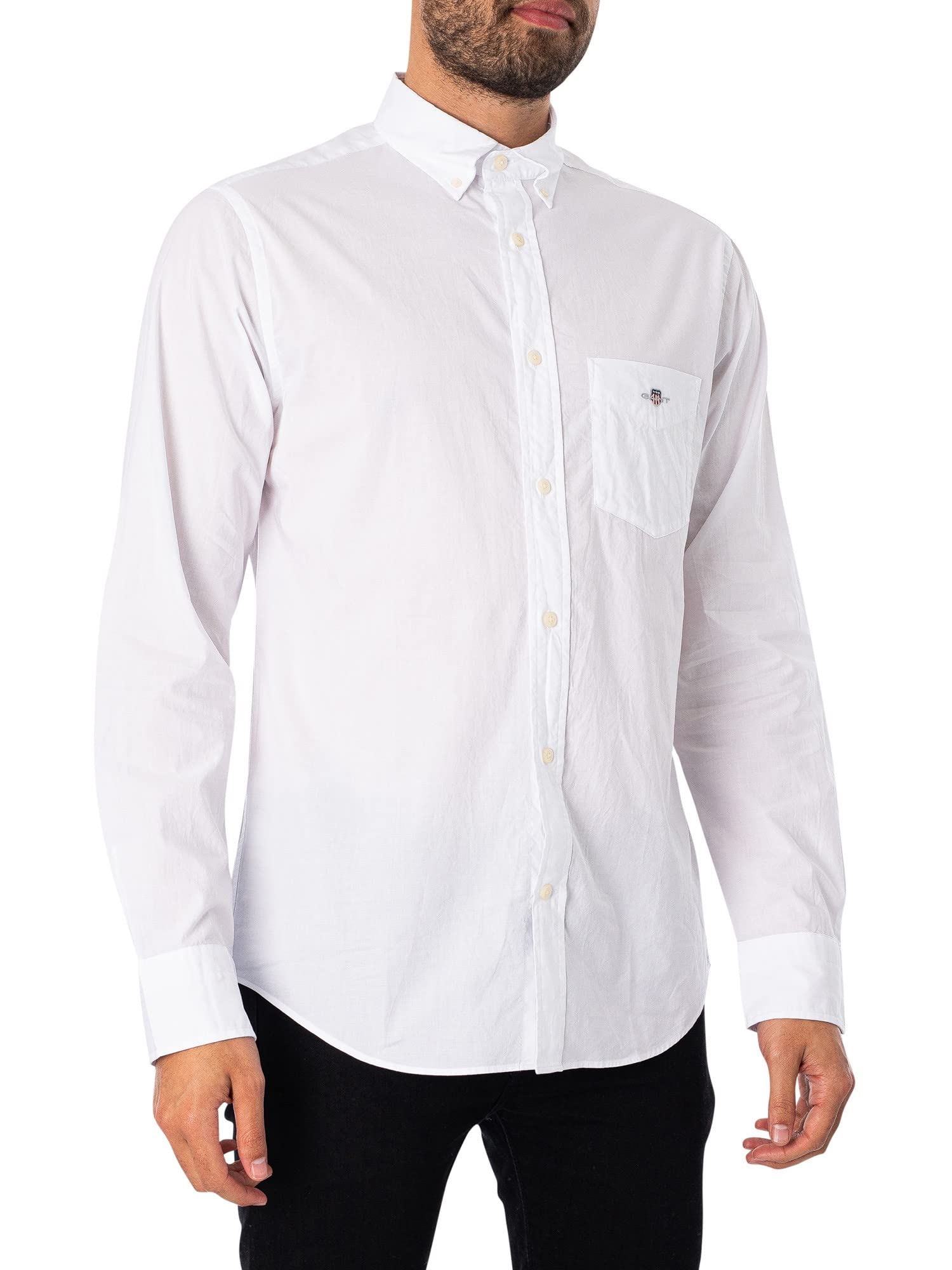 GANT Men's REG POPLIN Shirt, White, 3XL