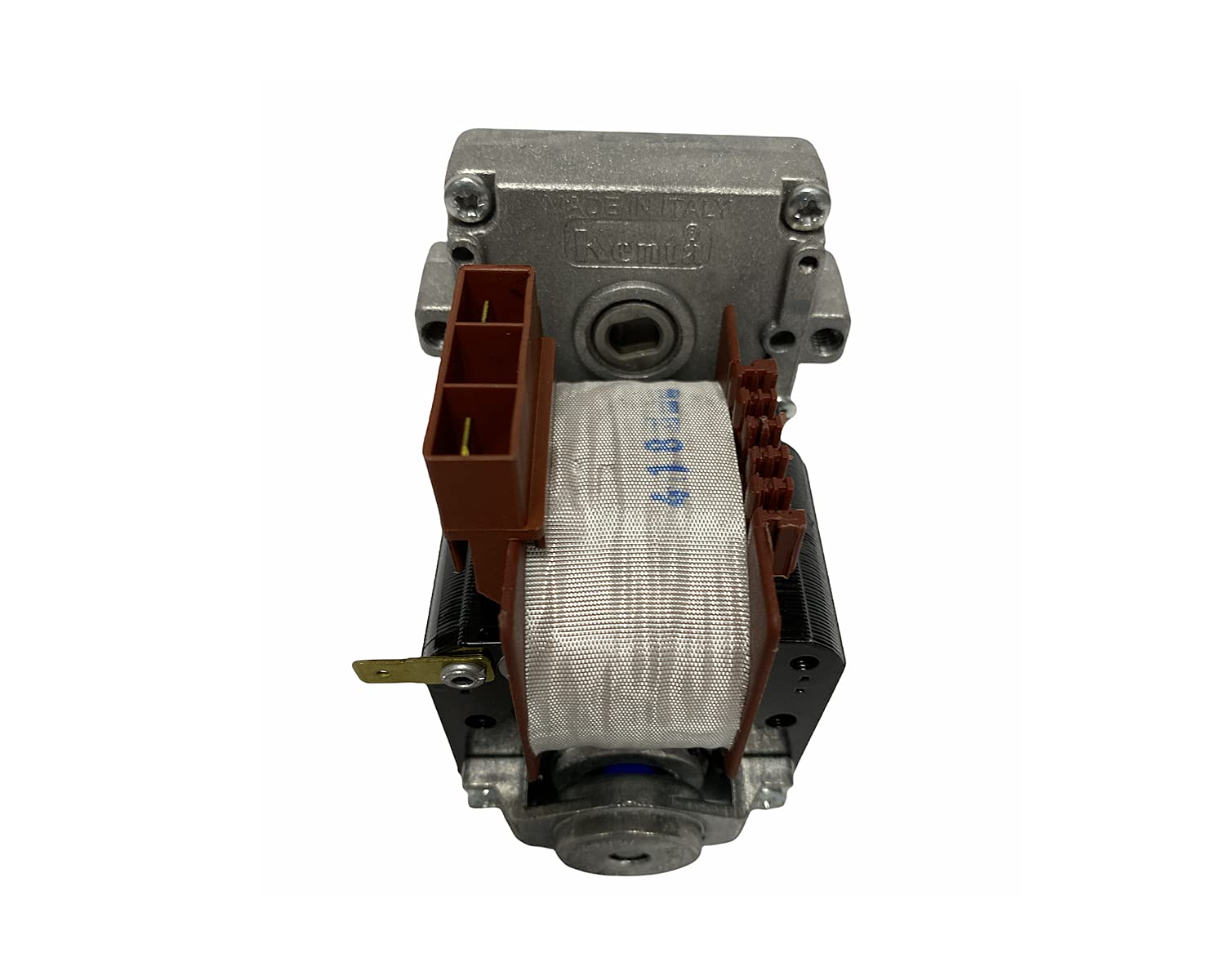 ERICAMBI, Motoriduttore Kenta per Stufe a Pellet K9117153, Velocità 5rpm, Senso di Rotazione Oraria, Pacco Lamellare 40mm, Albero Cavo Ø 8,5mm, Spianatura Doppia