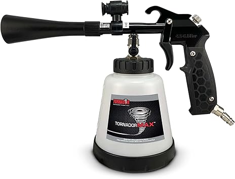 Tornador Max Z-030 Cleaning Tool for Car Detailing | Patented Power Rotation | LED Light | Custom Grip | High-Pressure Air Cleaning Gun | 32oz Capacity