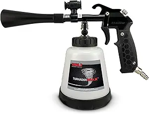 Tornador Max Z-030 Cleaning Tool for Car Detailing | Patented Power Rotation | LED Light | Custom Grip | High-Pressure Air Cleaning Gun | 32oz Capacity