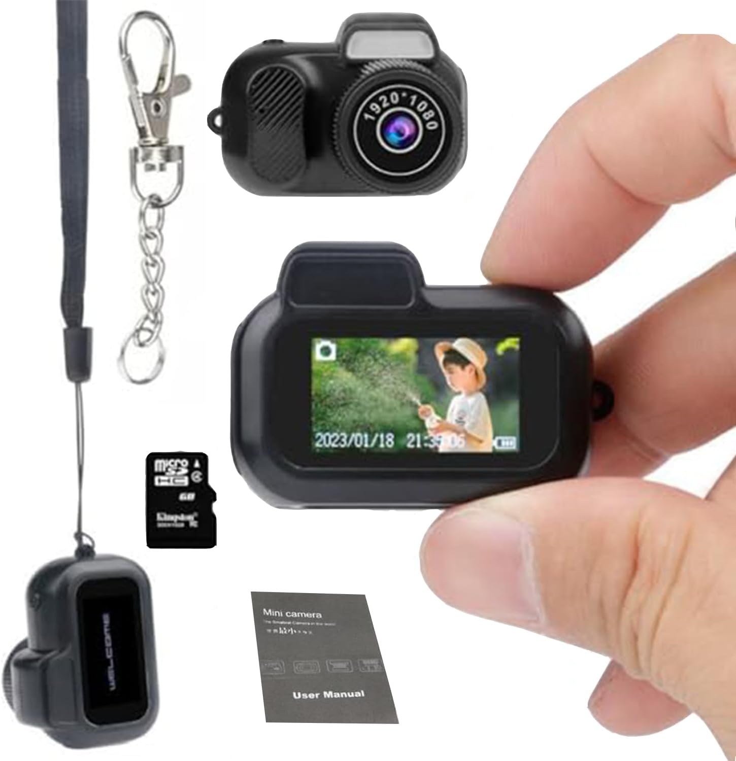 FOTN Mini DV/Camcorder, 1080P Pixel Digicam with Eight Filters, Lengthy Battery Life for Indoor and Out of doors use (32G)