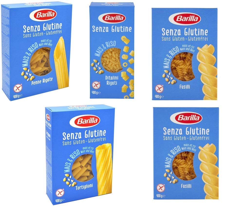 Barilla Confezione di Prova Pasta Senza Glutine, 5 x 400 g
