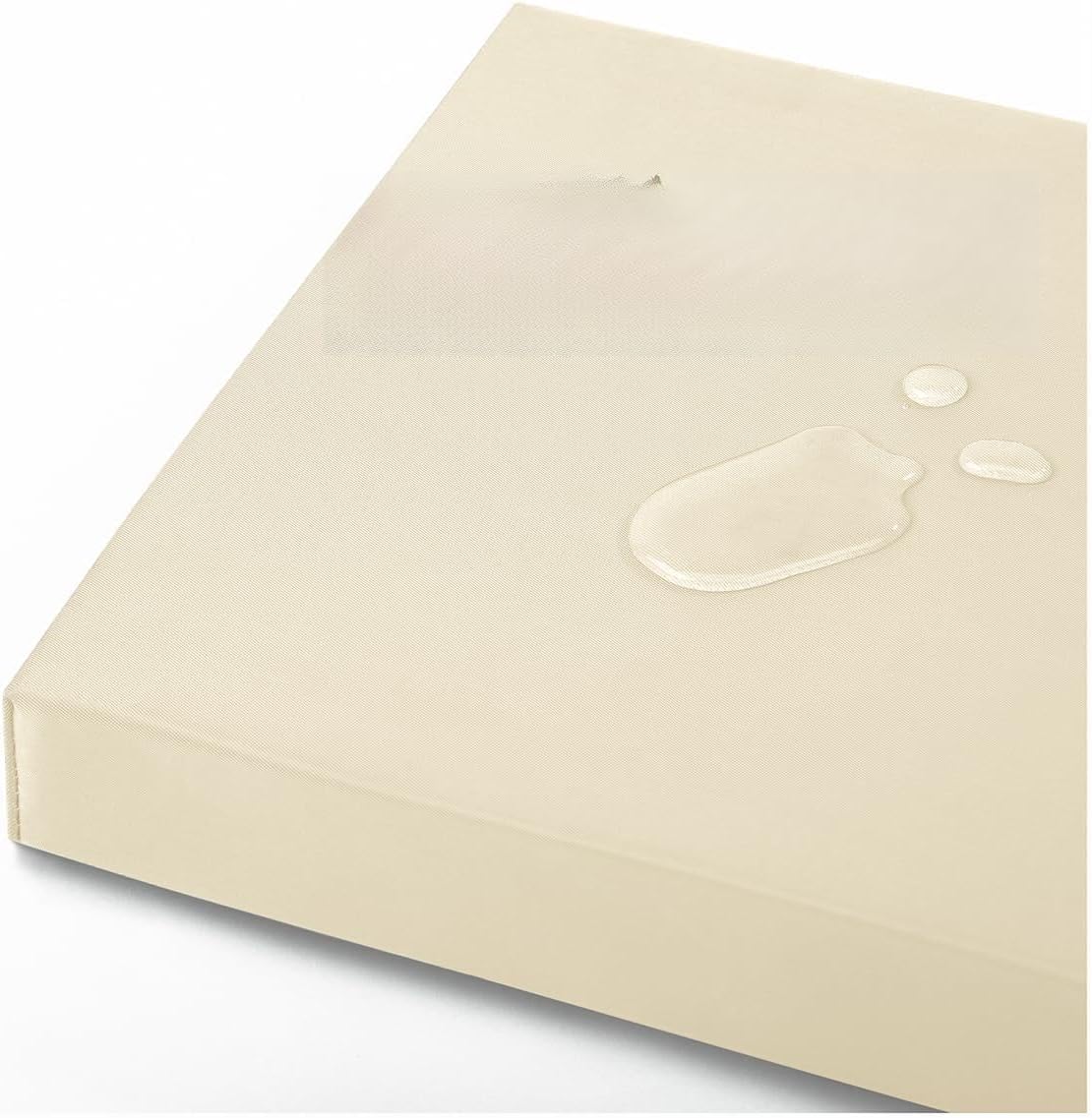 48x18x3“ Outdoor Bench Cushion, Strengthen Waterproof Seat Cushions, High-Density Bench Pad with Anti-Slip Bottom, Outdoor Cushion for Patio Garden Swing Furniture (Beige) 48x18x3 inches Beige - Polyester