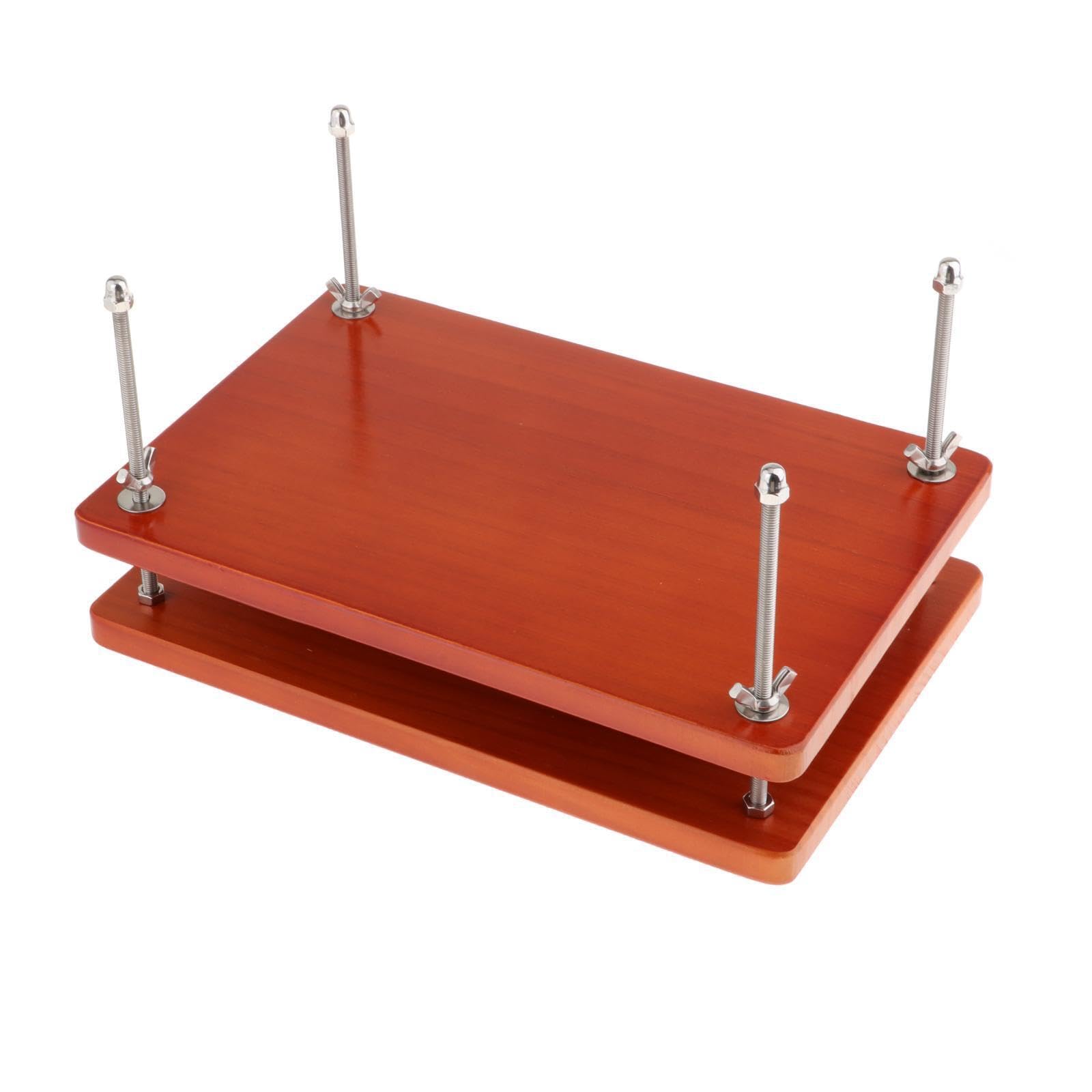 Presse à Relier Portable en Bois, Format Compact pour Un Transport Facile. Idéale pour Les Amateurs de Reliure et d'albums Photo. Presse à Relier en Bois pour Le Bureau et Le Bricolage.