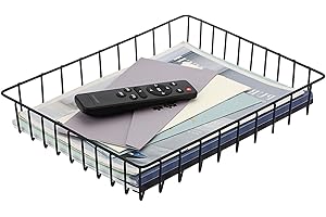 BTSKY Multipurpose A4 File Tray Wire Desk Organizer Basket (Black)