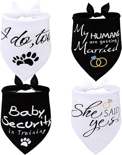 Miniatura 8 de EXPAWLORER Bandanas de otoño para perros  Paquete de 4 bandanas navideñas para perros para niños y niñas, bufandas suaves reversibles de otoño