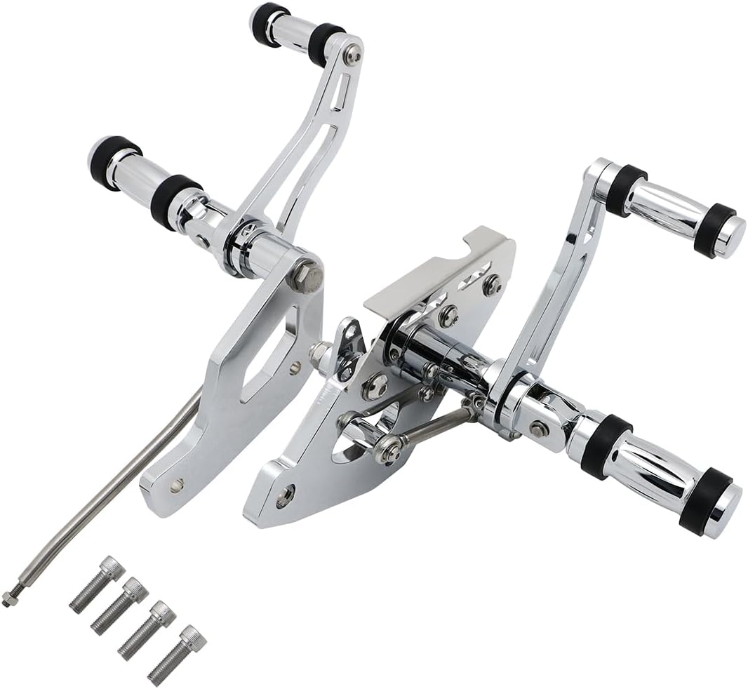 Motorcycle Forward Controls Footpegs Levers Linkages Compatible with Kawasaki Vulcan 900 VN900 Classic 2006-2023