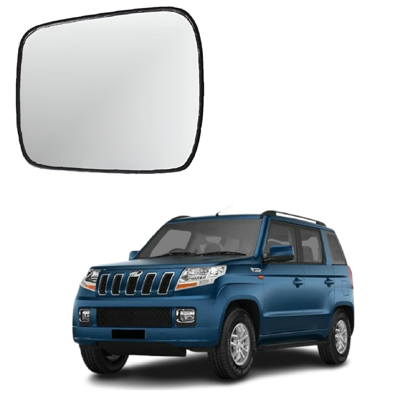 STYCARO- Side View Sub Mirror Glass Plate compatible with Mahindra TUV-300 (2015-2025)/ Bolero Neo/Neo+ (2021-2025) Year Model (Left Passenger Side)-image-23