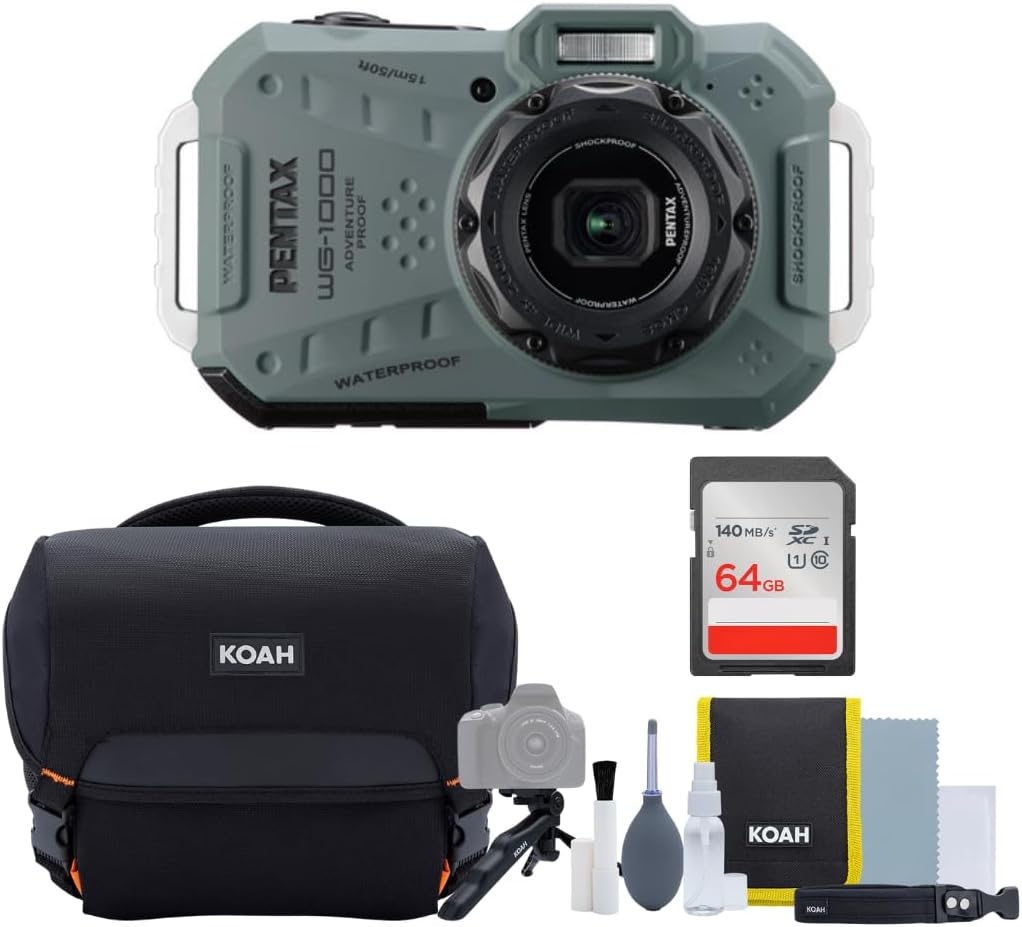 Ricoh Pentax WG-1000 All-Weather Compact Camera Bundle