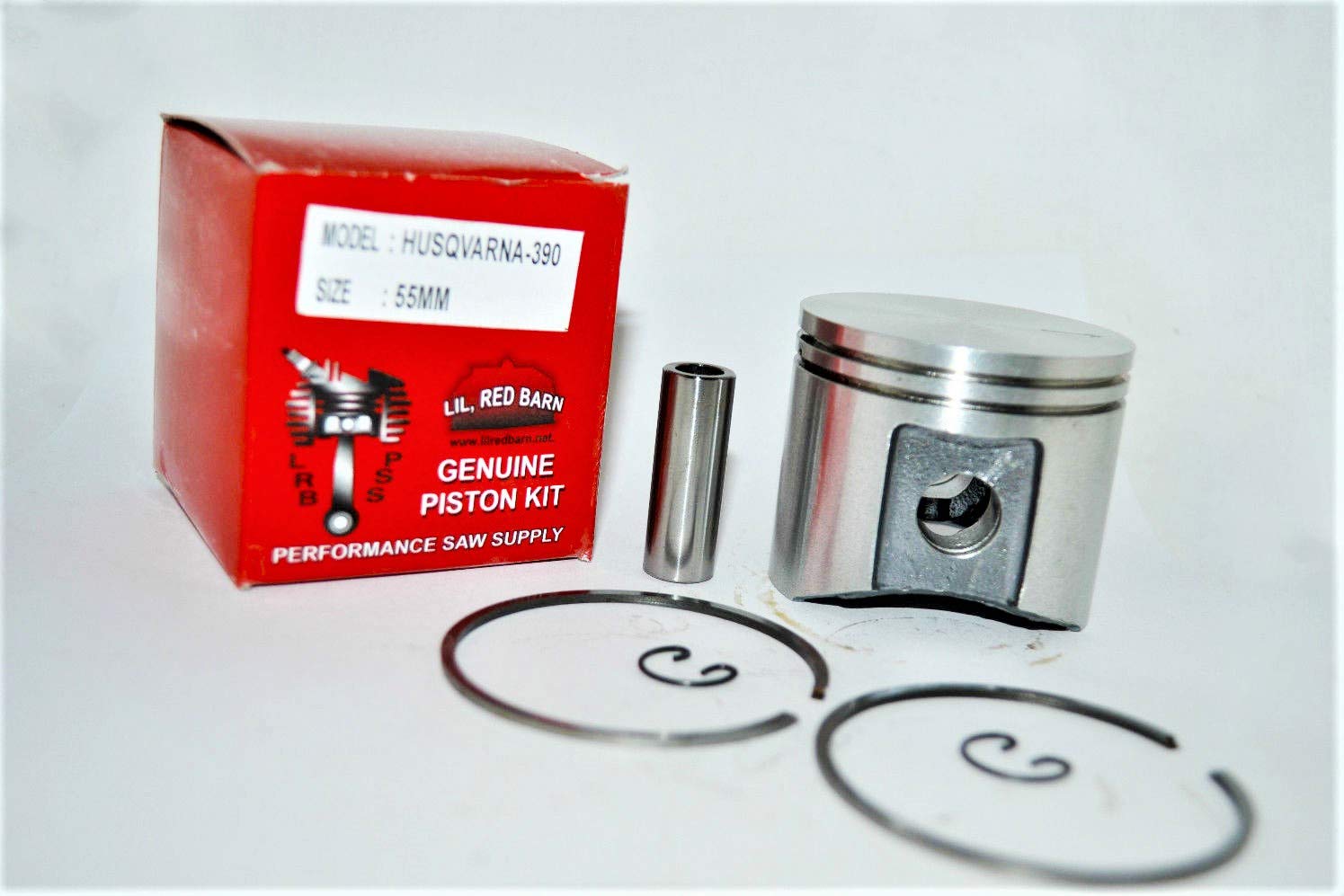 Lil Red Barn Husqvarna 390, 390xp Piston Kit 55mm, Replaces Husqvarna Part # 537420202 2 Day Standard Shipping to All 50 States!