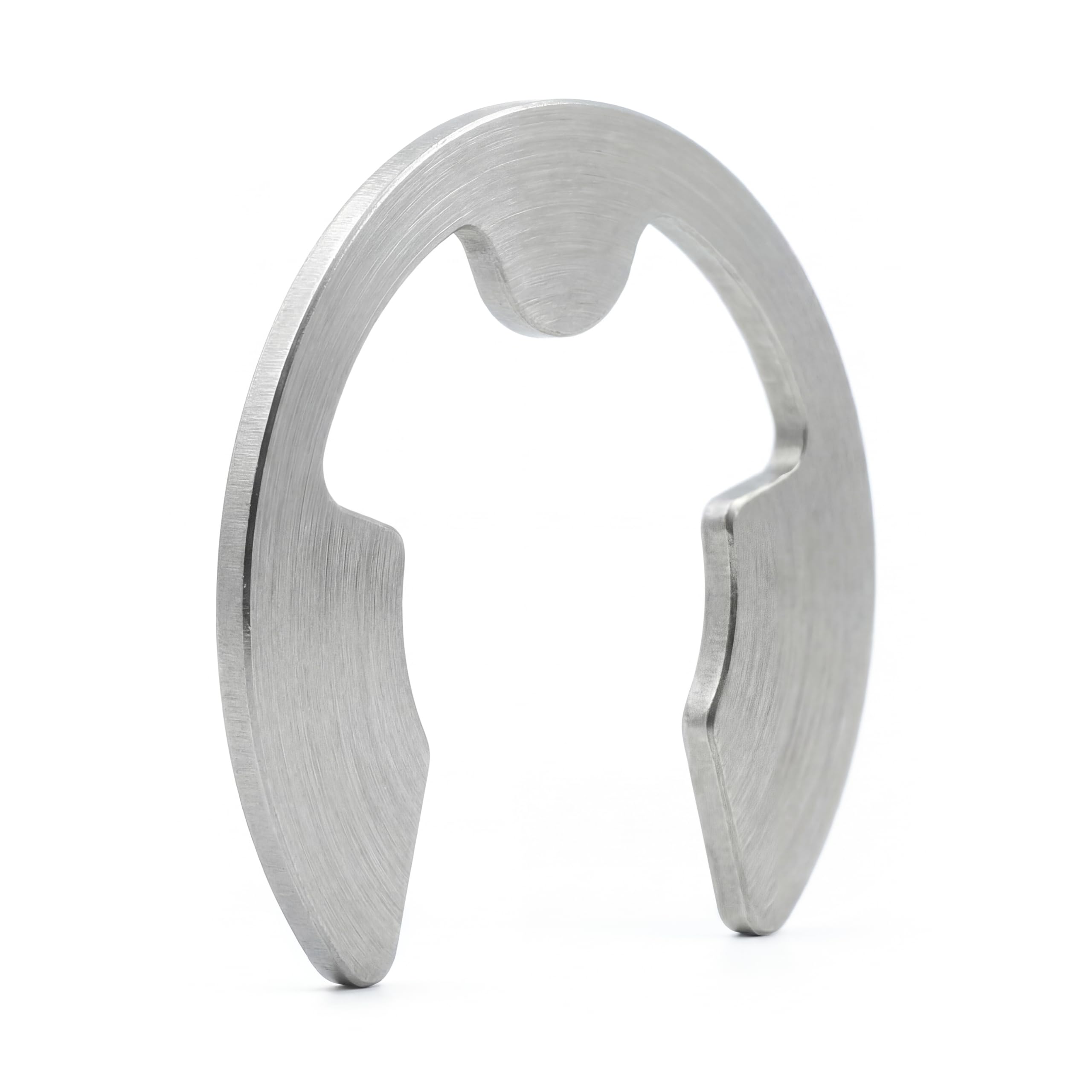 Circlip Ø 15 mm, tipo E per albero, acciaio inossidabile A2, DIN 6799 - (50 pezzi)