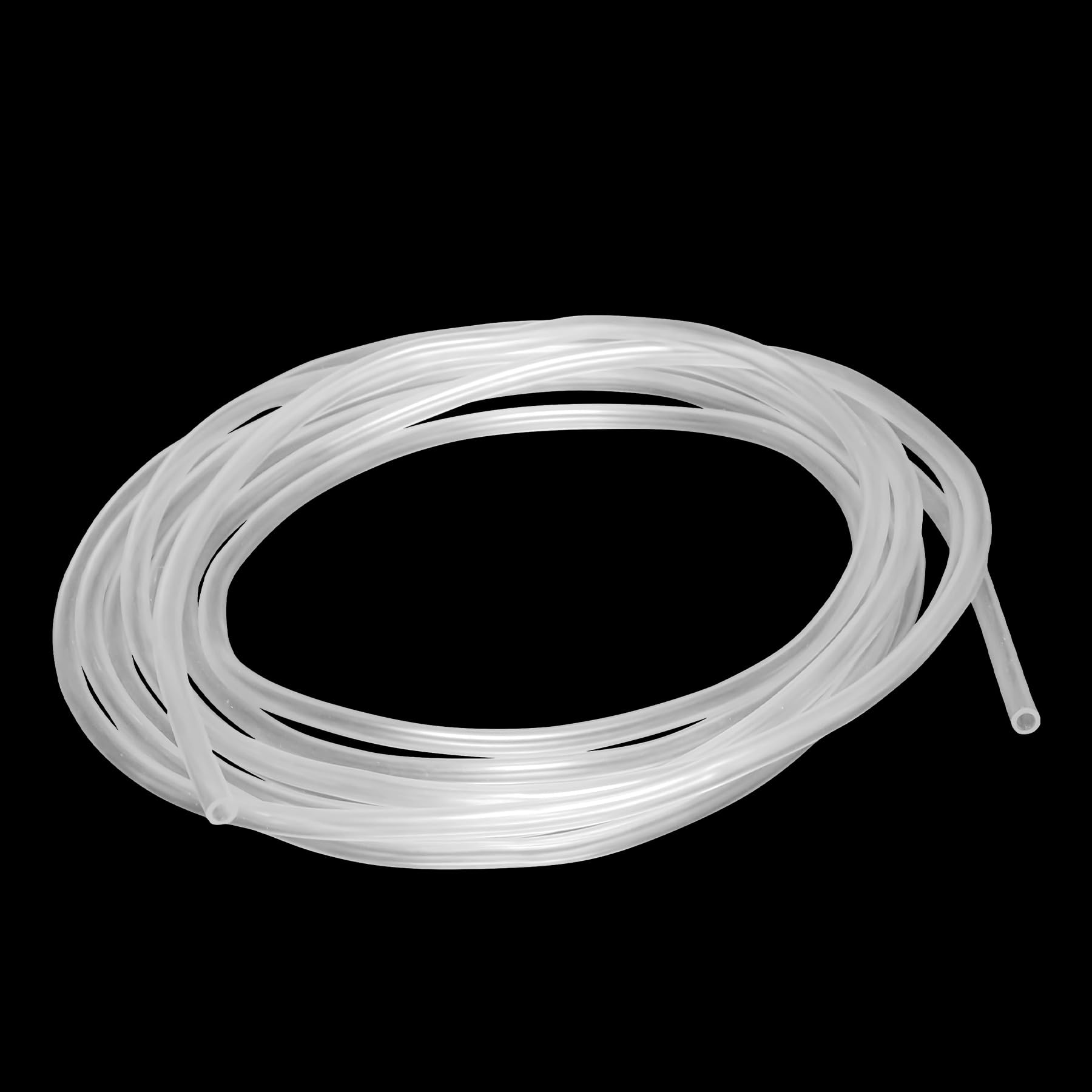 iMeistek 2mm ID x 4mm OD Clear Plastic Tube Hose, 4M Length Food Grade Flexible PVC Vinyl Tube Pipe for Oil Water and Air Transfer