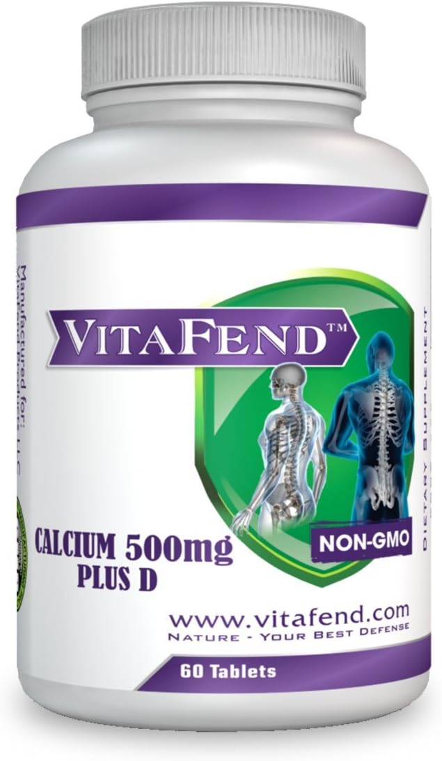 Calcium Carbonate 500mg and Vitamin D 250u 60 Tablets