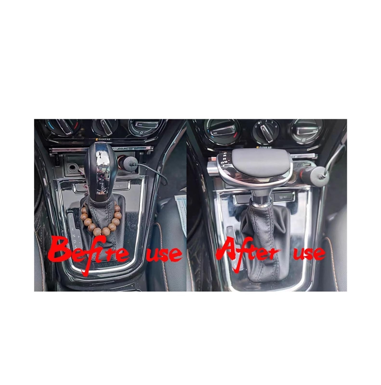 freno di stazionamento Adatto per Volkswagen per VW Passat per golf ecc. Tutta la serie AT Maniglia per leva del pomello cambio interno Leva del freno a mano(No hole red)