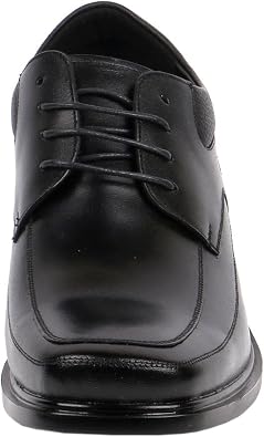 Wide Height Increasing Men Shoes Ultra Lightweight Comfy Dress Square Toe, 3 Tall