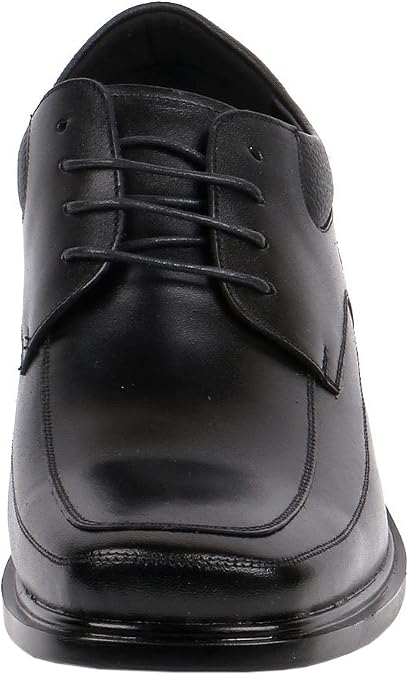 Wide Height Increasing Men Shoes Ultra Lightweight Comfy Dress Square Toe, 3 Tall