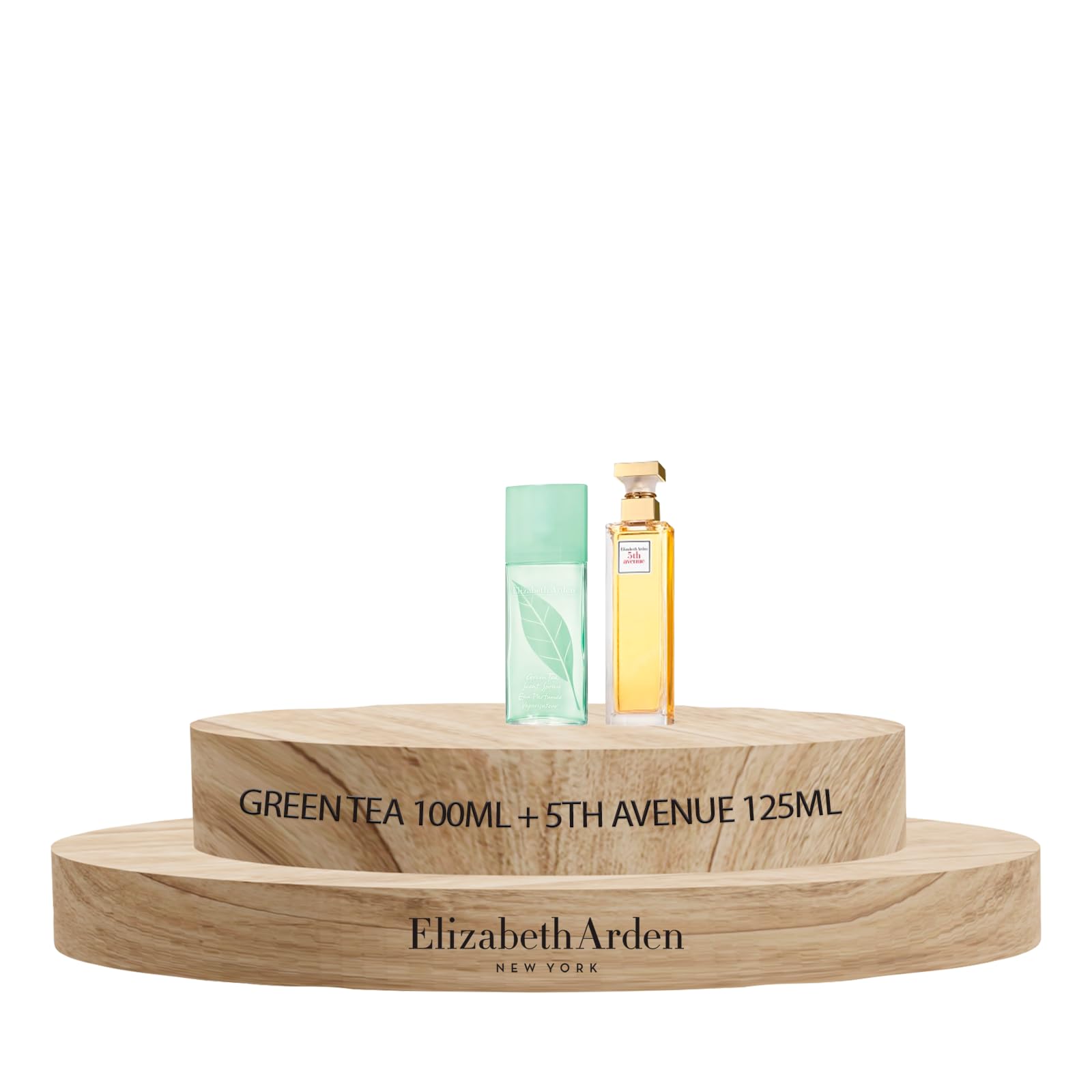 Elizabeth Arden - 5th Avenue, Eau de Parfum, con Magnolia Rosa, Viola ed Ambra, Note Floreali 125 ml + Green Tea Eau Parfum, Profumo Femminile con Essenze Naturali di Tè Verde e Bergamotto 100 ml