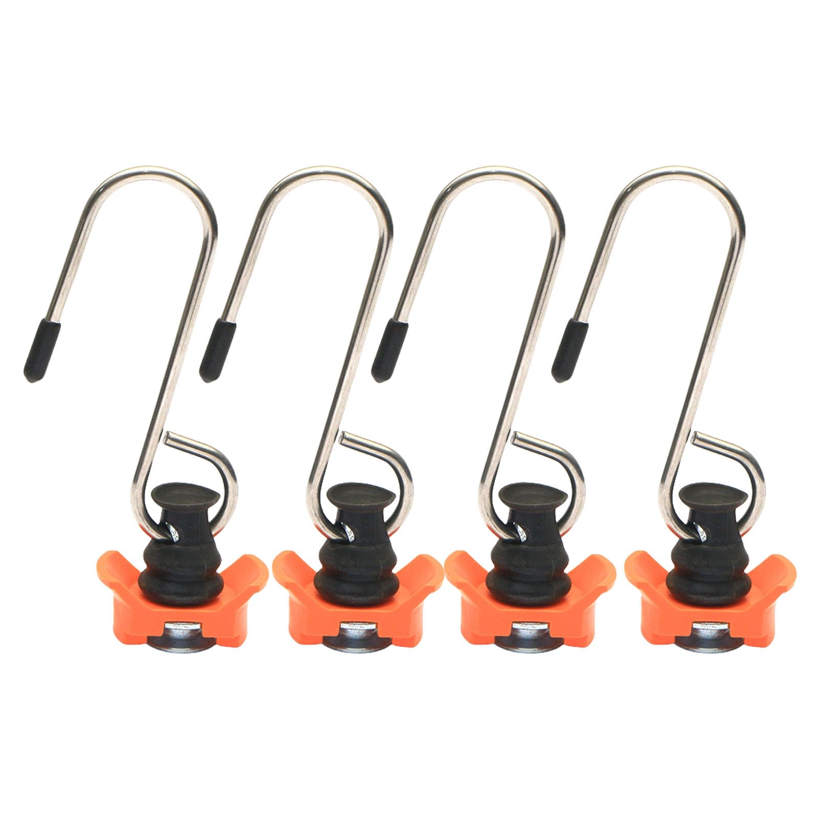 Hsioluted of 4 Motorhomes, Trucks Metal Hooks for Airline Rails Tracks Fittings, Easy Install Cargo Securing Hauling Accessory Cargo Lashing Hooks