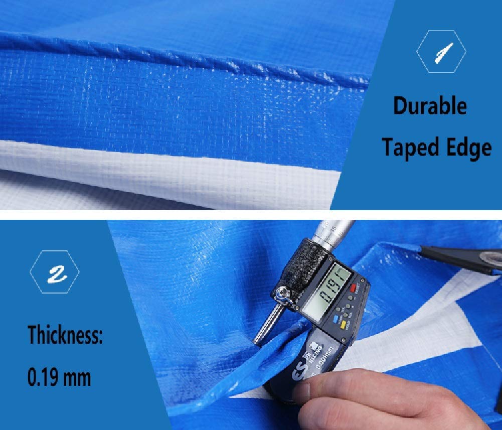 Großer Heavy Duty Persenning Wasserdicht Carport Tarp-Abdeckung Mit Seil, Heavy Duty Truck Covers, Außen Rip-Stop-Zelt Shelter Camping E-Plane Wasserdichten Heavy Duty,2Mx3M