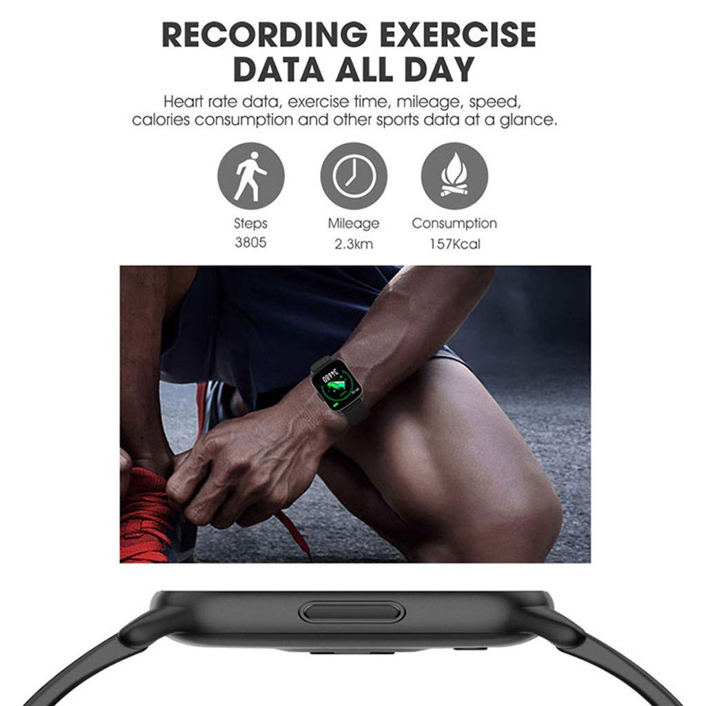 Monitor De Actividad Smart Fitness Monitor De Ritmo Cardíaco, Pulsera Deportiva Impermeable Podómetro De Calorías Rastreador De Sueño, para Hombres Mujeres Niños Android iOS