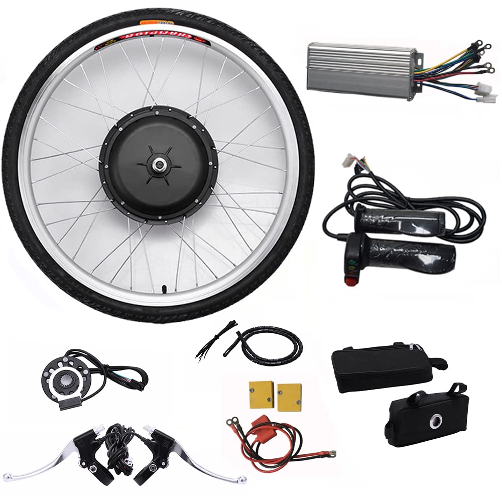 Kit de construcción de rueda delantera para bicicleta de montaña, bicicleta de montaña, kit de refuerzo de bicicleta eléctrica, 36 V, 250 W, 26 pulgadas, kit de conversión de motor