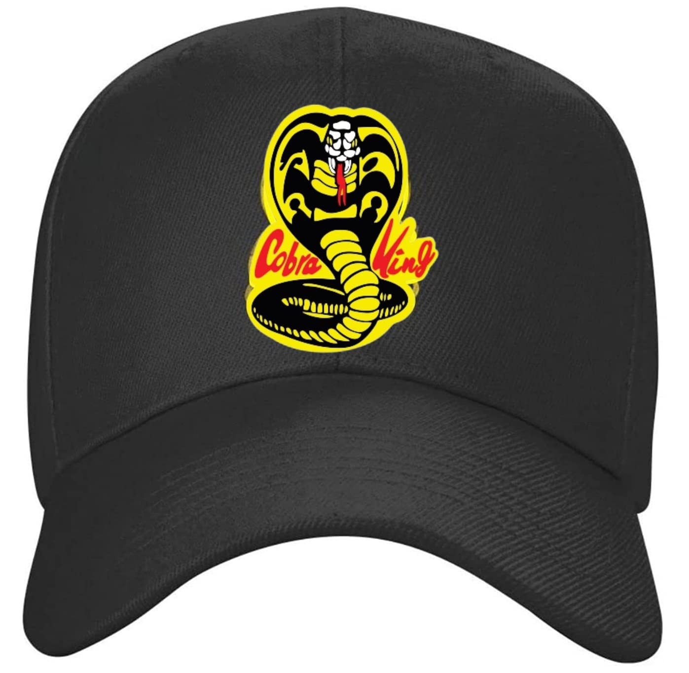 ShihanJunior Teens Cap Cobra King Cobra Kais Cobra Kai Baseball Cap Sports Unisex Adjustable Karate Black