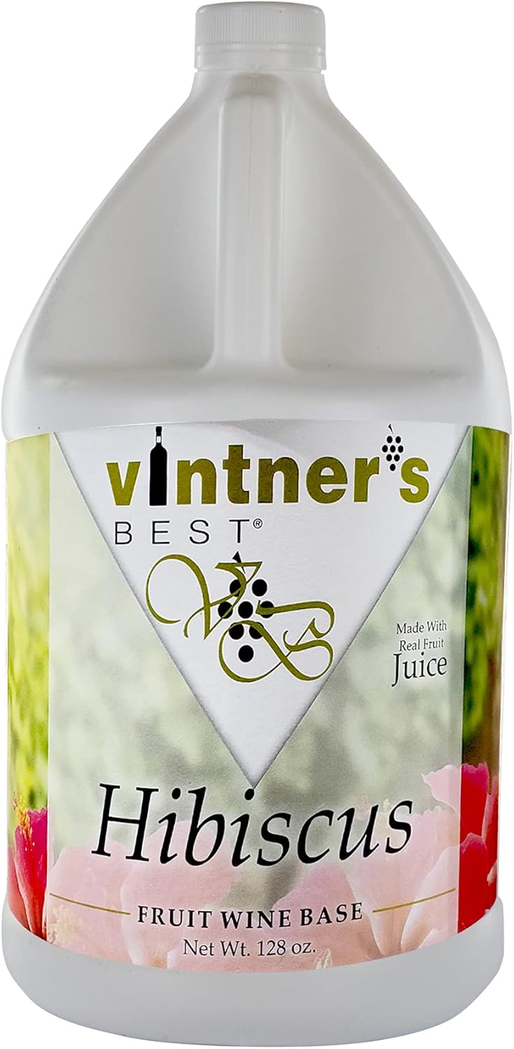 Vintners Best Hibiscus Fruit Wine Base 128 oz. Jug