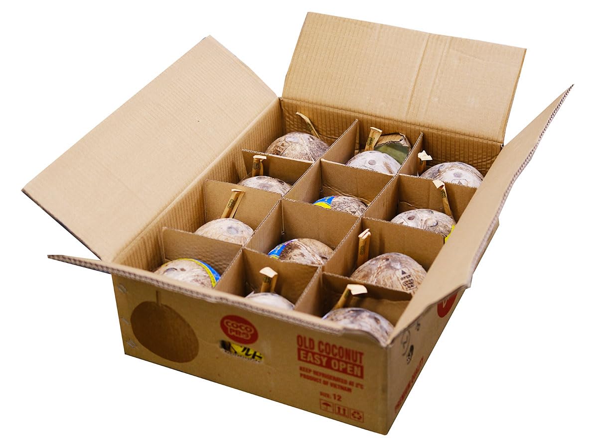 Amazon.co.jp: ベトナム産 ココナッツ 12玉入 約10kg （箱） ストロー