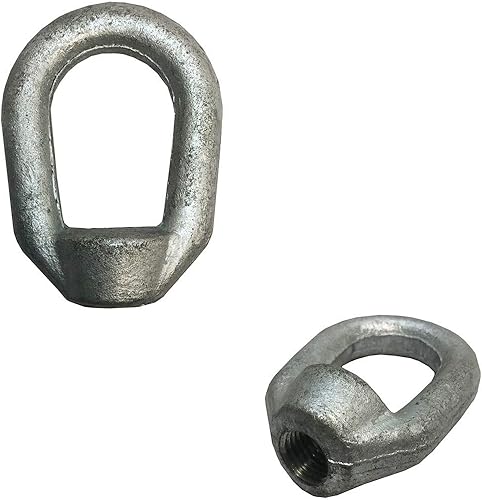 DBM IMPORTS 2 PC Bail 516 x 38 Tap Thread Eye Nut Hot Dipped Galvanized Drop Forged Carbon Steel 1250 Lbs WLL