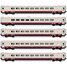 Rivarossi HR3024 FS, ETR 460 "Frecciabianca, 5-Unit Pack Intermediate Coaches, ep. VI Railway 5X Coaches