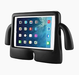 حافظة مضادة للصدمات طبقة سيليكون شديدة التحمل لحماية الاطفال من السقوط لجهاز ايباد اير 1 5 2 6 برو 9.7 وايباد 9.7 الجديد 2017 اسود