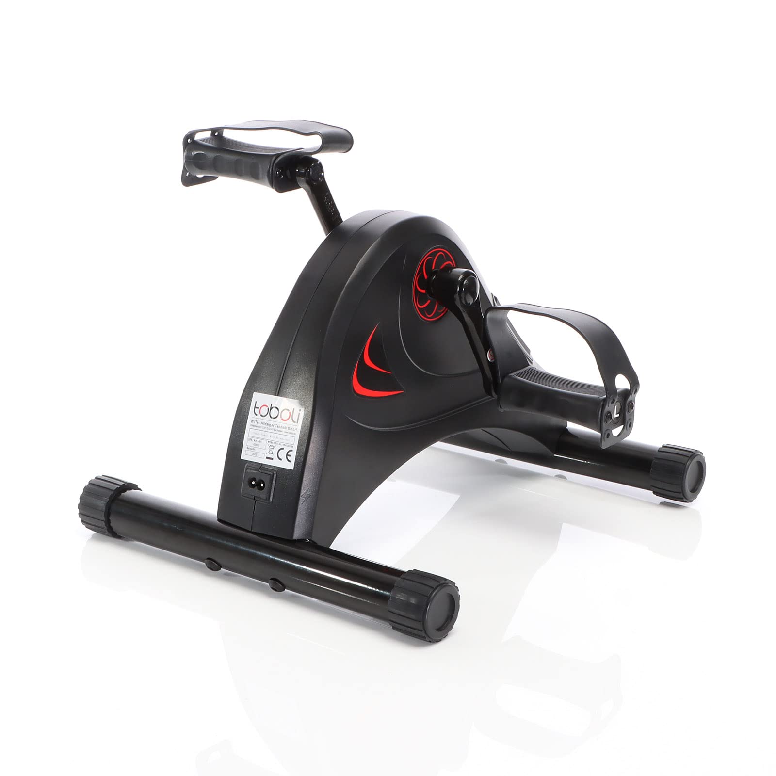 Elektro Mini Heimtrainer 80 W, 390 x 350 x 326 mm, Pedaltrainer für Arme & Beine, Hometrainer Minifahrrad für mehr Bewegung, Workout Training