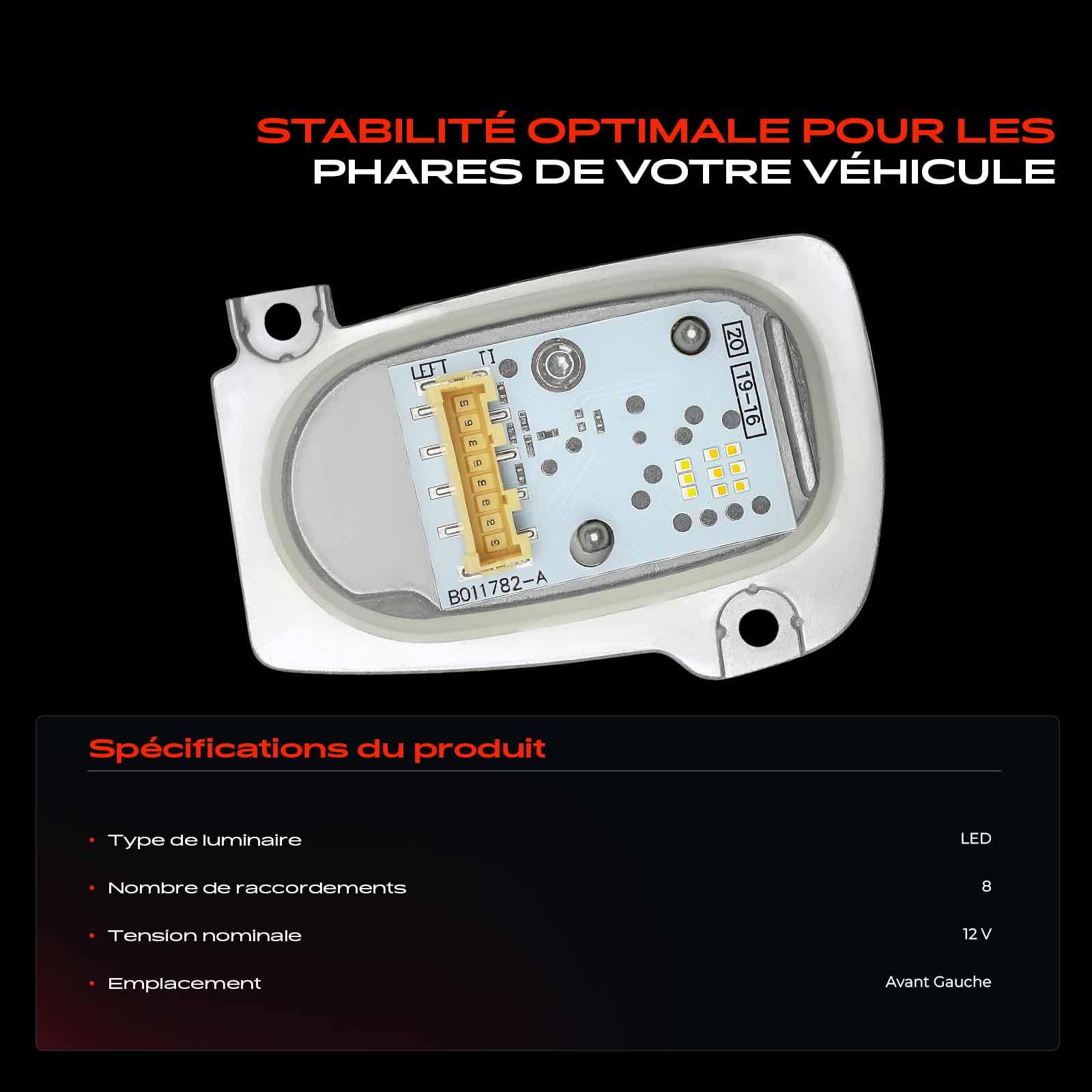 Frankberg Ballast de phare Hayon Avant Gauche Remplacer# 8V0998473A