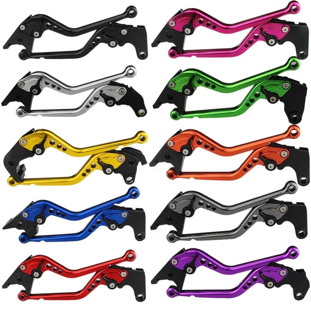 Kit Levier Embrayage Levier Frein Moto Pour GS500 1989-2009 Pour GS500F 2004-2012 Pour GS 500 F 2005 2006 2007 2008 2009 Levier D'embrayage De Frein De Moto(147mm Gold)
