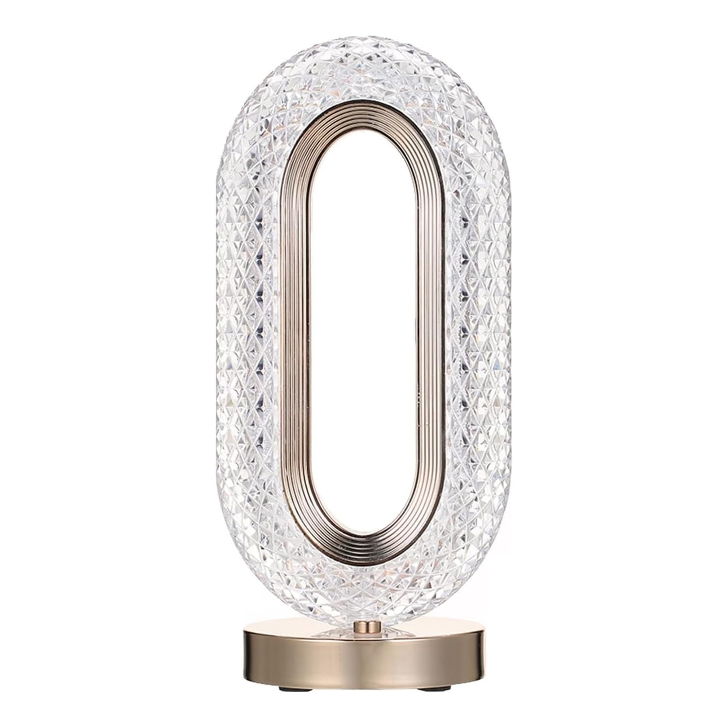 Style Homez Scarlette, Aesthetic Crystal Abstract Rechargeable Table Lamp with Touch Sensor & 3 Light Modes, Gold Color-image-22