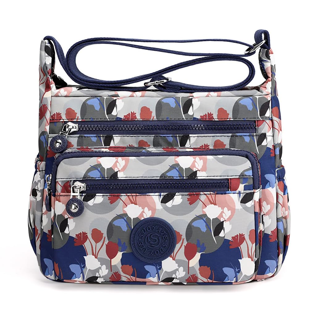 palay Women Crossbody Bag Waterproof Nylon Multi-Layer Crossbody Bag Casual Satchel Bag Shoulder Bag Messenger Bag Travel Crossbody Bag-picture-10