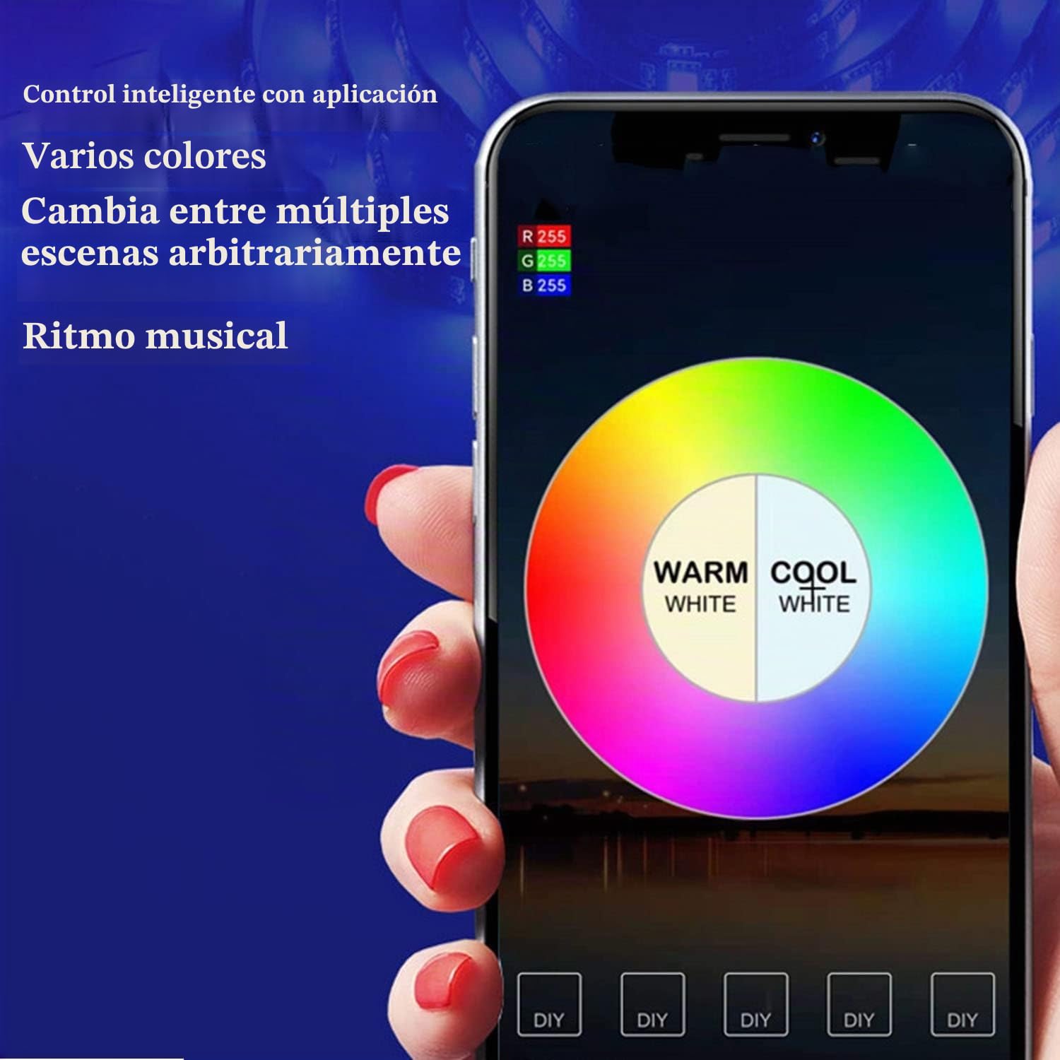Luz De Nube LED, Luz LED De Nube 3D Artificial De Algodón Lámpara De Nube De Trueno RGB Para Techo De Pared Con Control Remoto Juegos Club Bar DJ Fiesta Luz 5m