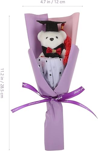 Miniatura 6 de Amosfun Ramo de osos de graduación de animales de peluche clase 2023, ramo de oso de peluche para regalos de graduación, suministros de fiesta de